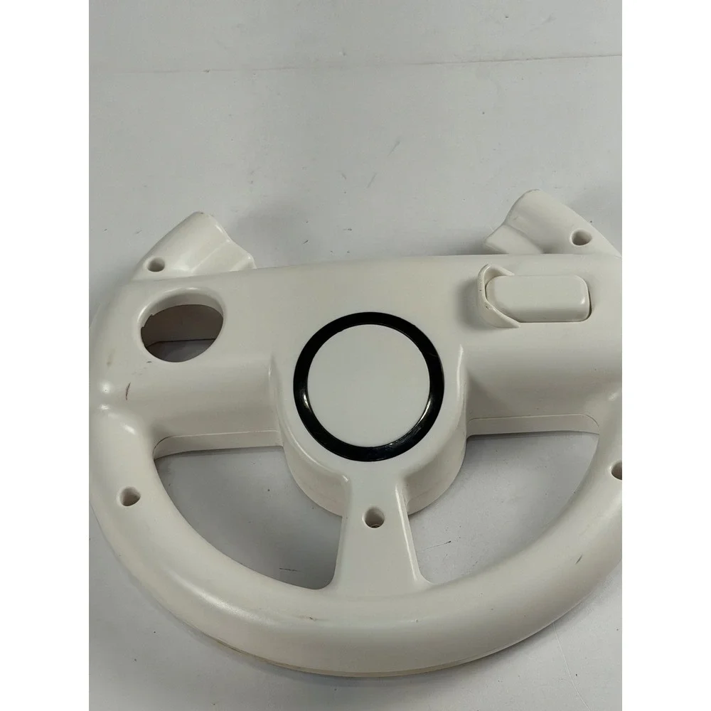 Nintendo Mario Kart 8 Racing Wheel Wii Wii U Remote Controller Accessory White